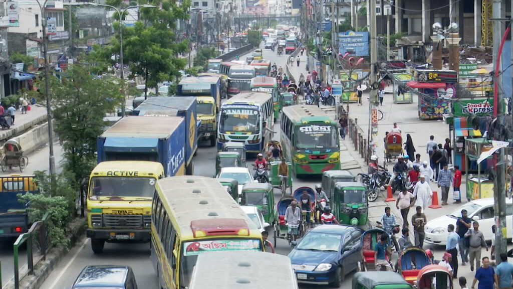 কারফিউ শিথিলের পর রাজধানীতে প্রচণ্ড যানজট