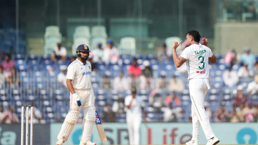 চেন্নাই টেস্ট: রানে চাপা পড়ার শঙ্কা নিয়ে দিন শেষ করলো বাংলাদেশ